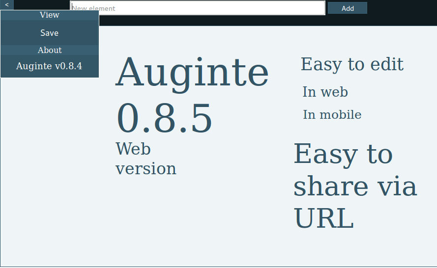 Auginte Web v0.8.5